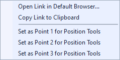 Gazetteer Point Menu